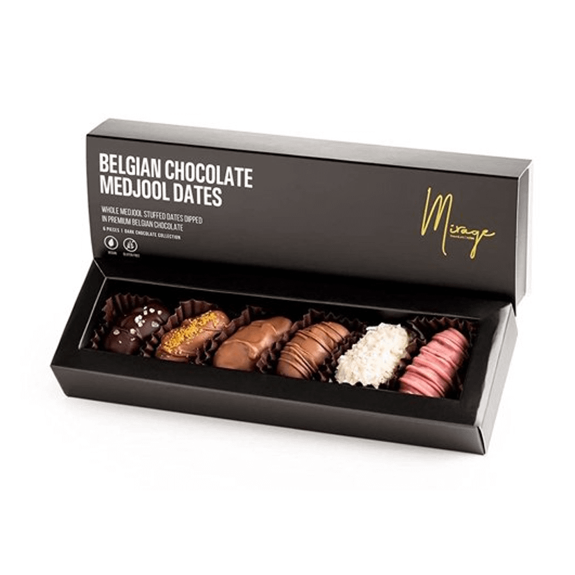 Dattes Mejhool au chocolat belge  - 6 saveurs différentes